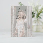 Vellumオーバーレイフォトラブ&感謝していブライダルシャワー サンキューカード (スタンド正面)
