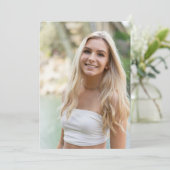 vellumオーバーレイ卒業用フォトベース 案内状 (スタンド正面)