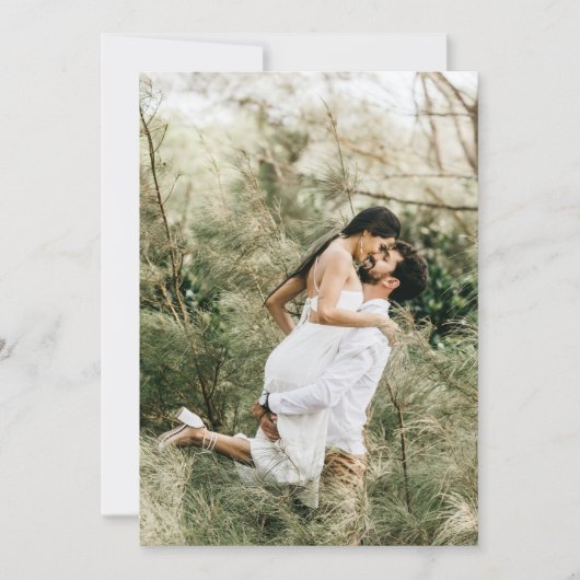 Vellumオーバーレイ用フォト招待状 招待状 (正面)