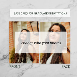 VELLUMオーバーレイ発表用ベースフォトカード 招待状
