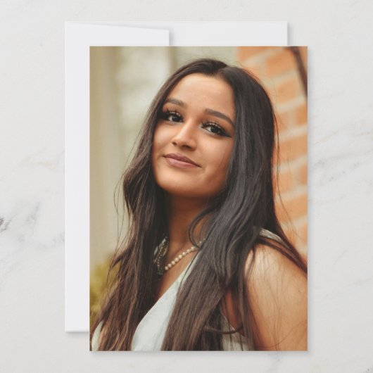 VELLUMオーバーレイ発表用ベースフォトカード 招待状 (裏面)