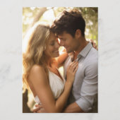 Vellumカスタムの2つのフォトエンクロー結婚ジャ 招待状 (正面)