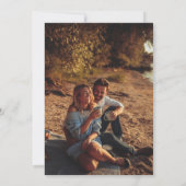 Vellumフォトオフェイクーバーレイカスタムウェディング 招待状 (裏面)