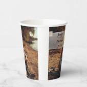 Vellumフォトオフェイクーバーレイカスタムウェディング 紙コップ (左)