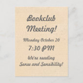 Vellumルックブッククラブリマインダー ポストカード (正面)