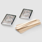 Vellum写真フェイクエレガモダンントウェディングプログラム ハンドファン (組立なし)