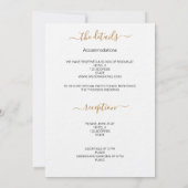 Vellum写真結婚の背景カード 招待状 (裏面)