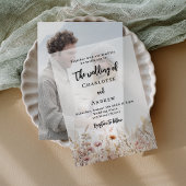 Vellum写真結婚の背景カード 招待状