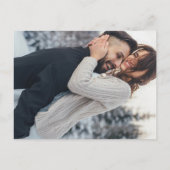 Vellum効果フェイクフォト結婚式招待状 インビテーションポストカード (裏面)