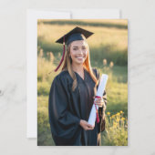 Vellum卒業カード用フォト挿入カード 招待状 (正面)