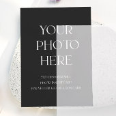 Vellum卒業カード用フォト挿入カード 招待状