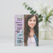 Vellum大学院モダン写真 | QRコードWebサイト ポストカード (スタンド正面)