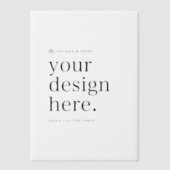 Vellum招待状デザインアップロード5" x 7" ベラム紙招待状 (正面)