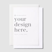 Vellum招待状デザインアップロード5" x 7" ベラム紙招待状 (オフセット)