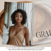 Vellum用の卒業フォトカードレイヤー 招待状