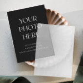 Vellum用フォト挿入カード結婚式招待状 招待状