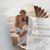 Vellum用フォト挿入カード結婚式招待状 招待状