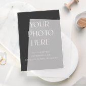 Vellum用フォト挿入カード結婚式招待状 招待状