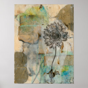 Vellum Floral I ポスター