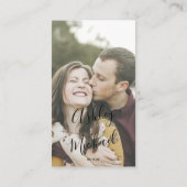 Vellum Look Hand Letteredタイポグラフィ写真 エンクロージャーカード (裏面)