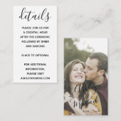 Vellum Look Hand Letteredタイポグラフィ写真 エンクロージャーカード (正面/裏面)