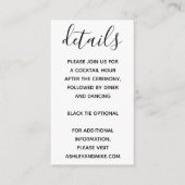 Vellum Look Hand Letteredタイポグラフィ写真 エンクロージャーカード (正面)