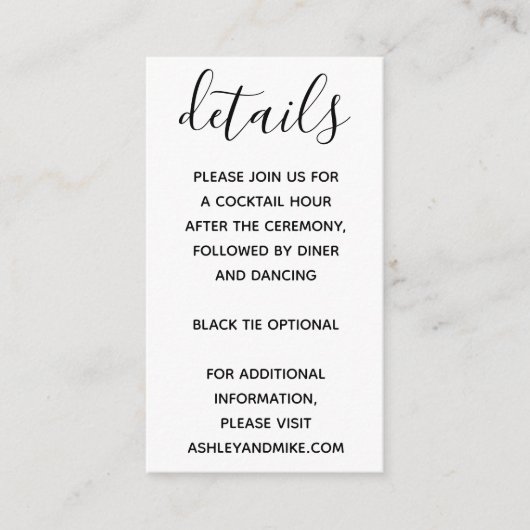 Vellum Look Hand Letteredタイポグラフィ写真 エンクロージャーカード (正面)