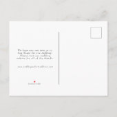 Vellum Overlayフルフォト日付を保存 案内ポストカード (裏面)