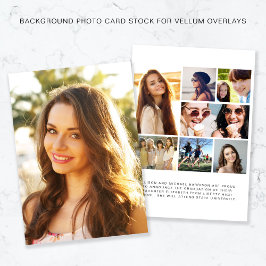 Vellum Overlay卒業発表の写真 招待状