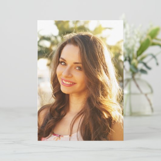 Vellum Overlay卒業発表の写真 招待状 (スタンド正面)