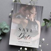 Vellum Transparencyモダンの写結婚真スクリプト マグネット招待状