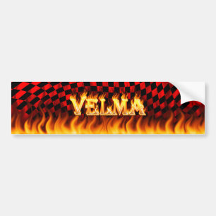 Velmaの実質火および炎のバンパーステッカーは設計します バンパーステッカー