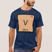 Velma 名前 化学 元素 周期表 tシャツ (正面)