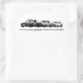 VeloceE30プロモーション 楕円形シール (バッグ)