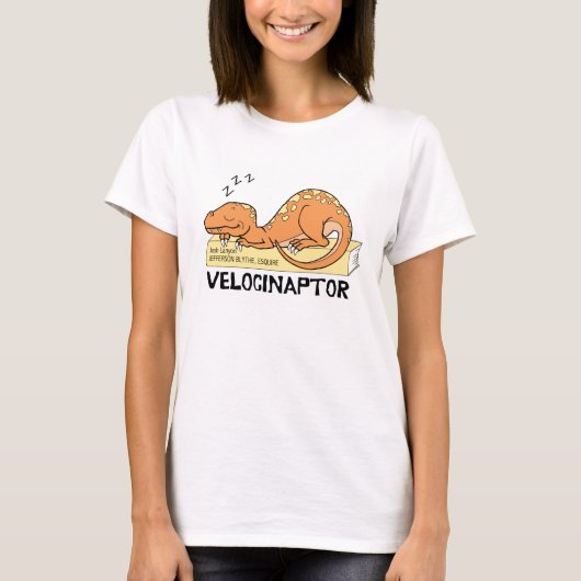 VelocinaptorのTシャツ(色のデザイン) Tシャツ (正面)