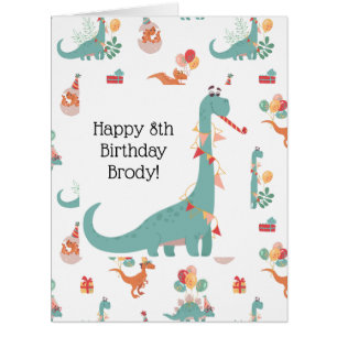 「Velociraptorよくはしゃぐ誕生日・カード