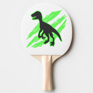 Velociraptorシルエット-背景色を選択 卓球ラケット