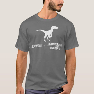 Velociraptor恐竜Dino Puns数値幾何学Pun Tシャツ