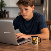 Velociraptor Dinosaur Prehistoric Moon マグカップ