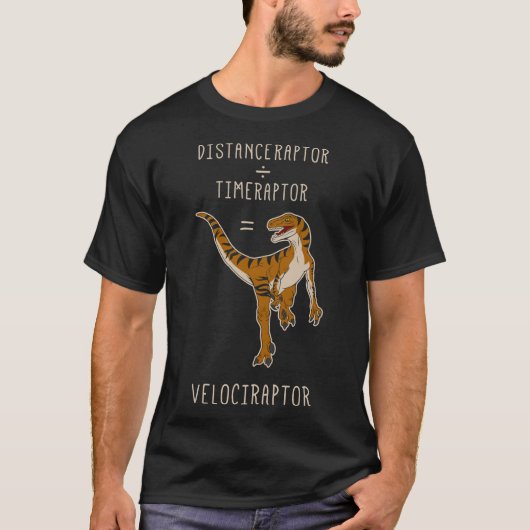 Velociraptor = Distanceraptor Timeraptor Essentia Tシャツ (正面)