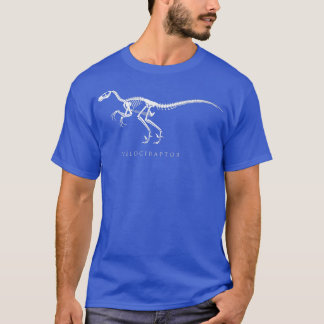 Velociraptor Skeleton恐竜ファンのギフトボーンズkid Tシャツ