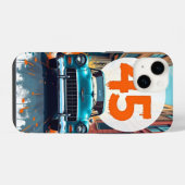 Velocity of 45: レトロを祝して動きの中に iPhoneケース (裏面横)