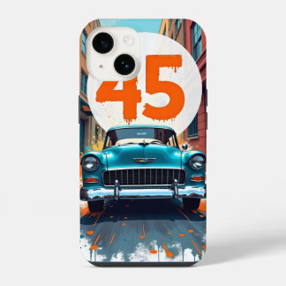 Velocity of 45: レトロを祝して動きの中に iPhone 14ケース