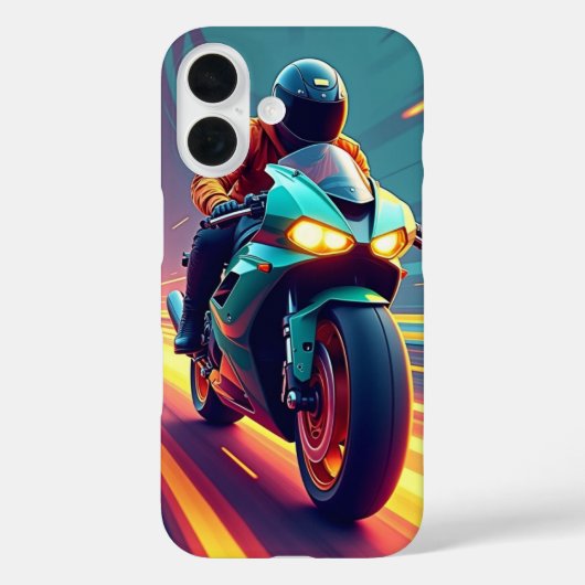 Velocity Rush：ネオンライダーの電話ケース Case-Mate iPhoneケース (裏面)