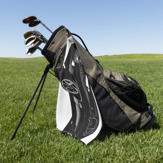 VelocityDriveゴルフタオル：マッスルカー版 ゴルフタオル (グリーン)