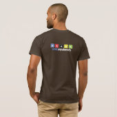 VeloReviewsのロゴのティー Tシャツ (裏面フル)