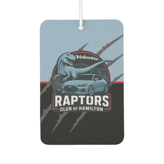 Veloster Raptors Car Freshener カーエアーフレッシュナー (正面)