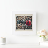 Velvet ant 231024IREF227 - Watercolor スクエア壁時計 (ホーム)