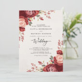 Velvet Bloom Archway Wedding 招待状 (スタンド正面)