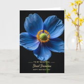 Velvet Blue Mothers Day Card カード (黄色い花)